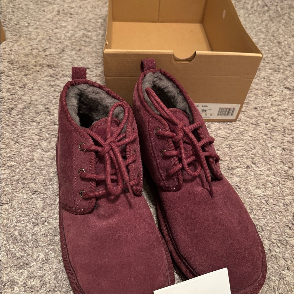 UGG Maroon Lace-Up Footwear